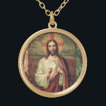 Eerste Heilige Communistische Katholieke Jezus Ang Goud Vergulden Ketting<br><div class="desc">Dit is een prachtig traditioneel katholiek afbeelding van Jezus dat de "Blessed Host Eucharist" vasthoudt.</div>