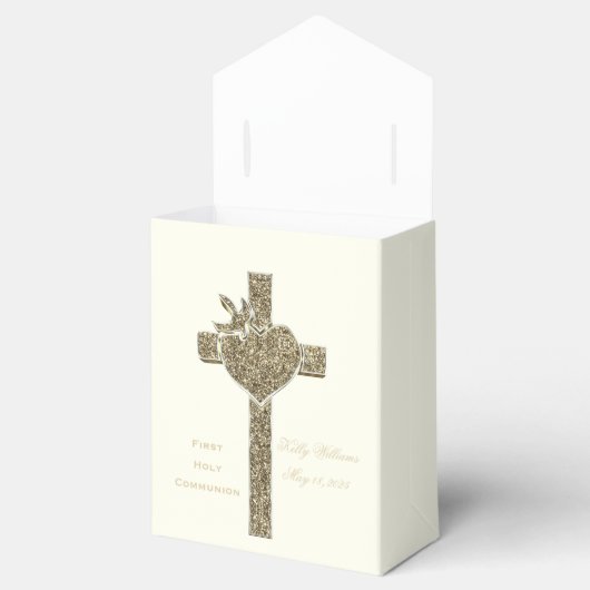 Eerste Heilige Communistische Kruis met Dove en He Bedankdoosjes (Geopend)