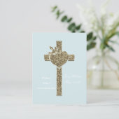 Eerste Heilige Communistische Kruis met Dove en He Briefkaart (Staand voorkant)