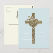 Eerste Heilige Communistische Kruis met Dove en He Briefkaart (Voorkant / Achterkant)