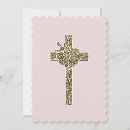 Eerste Heilige Communistische Kruis met Dove en He Kaart (Voorkant)