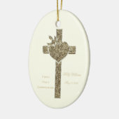 Eerste Heilige Communistische Kruis met Dove en He Keramisch Ornament (Links)