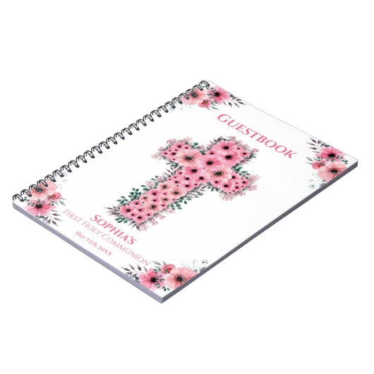 Eerste Heilige Communistische Kruisroze Ventilator Notitieboek (Linkerzijde)