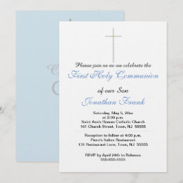 Eerste Heilige Communistische Kruiszoon Blauwe Gri Kaart