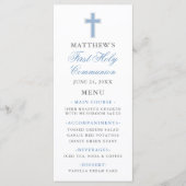 Eerste Heilige Communistische Licht Blauw en Zilve Menu (Voorkant)