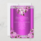 Eerste Heilige Communistische Meisjes Hot Pink Pea Kaart (Achterkant)