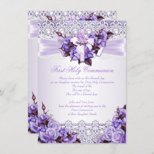 Eerste Heilige Communistische Meisjes Lila Lavende Kaart