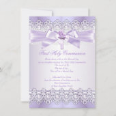 Eerste Heilige Communistische Meisjes Lila Lavende Kaart (Voorkant)