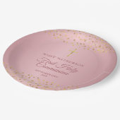 Eerste Heilige Communistische Roos Gold Hearts Papieren Bordje (Gekanteld)