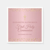 Eerste Heilige Communistische Roos Gold Hearts Servet (Voorkant)