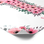 Eerste Heilige Communistische Roze Roze Vloerkruis Poster (Hoek)