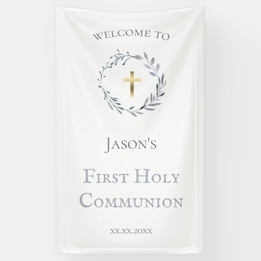 Eerste Heilige Communistische teken Spandoek (Verticaal)