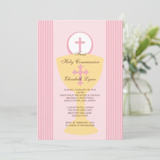 Eerste Heilige Communistische Uitnodiging Chalice  (Staand voorkant)