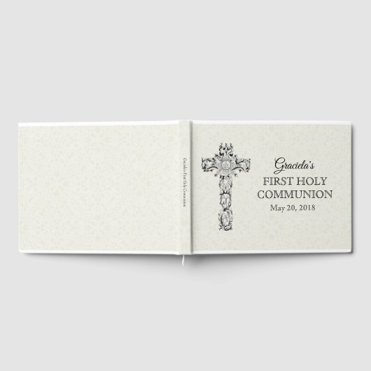 Eerste Heilige Communistische Witte Lace Cross Hos Gastenboek (Volledig)