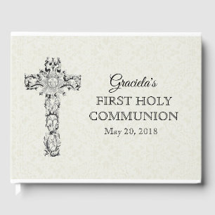 Eerste Heilige Communistische Witte Lace Cross Hos Gastenboek