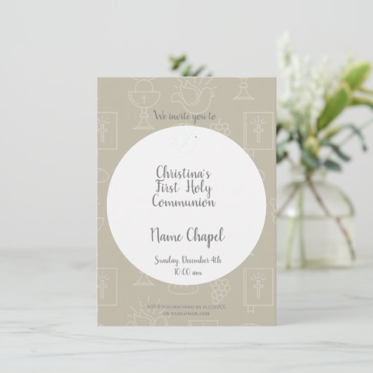 Eerste Heilige Uitnodiging (Staand voorkant)