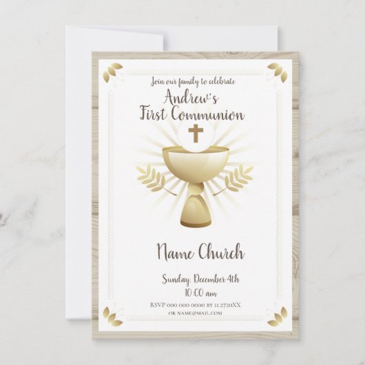 Eerste Heilige Uitnodiging (Voorkant)