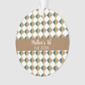 Eerste Herfst Geometrisch Ontwerp Patroon Ornament (voorkant)