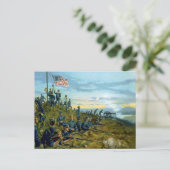 Eerste Hijsen van de Amerikaanse Vlag in Cuba Briefkaart (Staand voorkant)