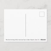 Eerste Hijsen van de Amerikaanse Vlag in Cuba Briefkaart (Achterkant)