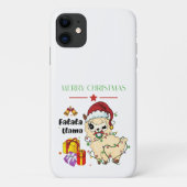 Eerste Hoesje voor Kerstmis, Llama iPhone (Achterkant)