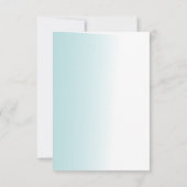 Eerste holy communiqué blauwe waterverf splash kaart (Achterkant)