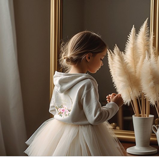 eerste holy communiqué floral hoodie