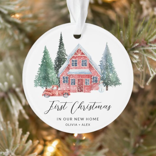 Eerste Home Gepersonaliseerd Ornament Nieuw Home G (Boom)