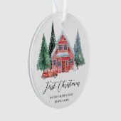 Eerste Home Gepersonaliseerd Ornament Nieuw Home G (voorkant)