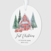 Eerste Home Gepersonaliseerd Ornament Nieuw Home G (voorkant)