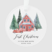Eerste Home Gepersonaliseerd Ornament Nieuw Home G (voorkant)