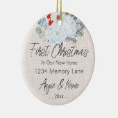 Eerste Home Kerst Keepsake Ornament (Rechts)