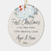 Eerste Home Kerst Keepsake Ornament (Links)