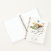 Eerste hoofdstuk Boek Theeset Baby shower Gastboek (Binnen)