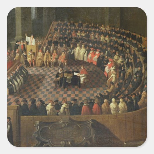 Eerste hoofdstuk van de 25e Raad van Trent, Ve Vierkante Sticker (Voorkant)