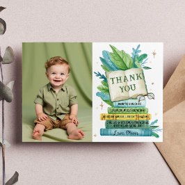 Eerste hoofdstuk Verjaardagsfoto uit een sprookjes Bedankkaart