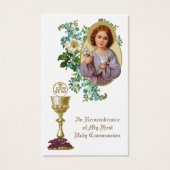 EERSTE-HOOGSTE-COMMUNICATIE-EUCHARIST PRAYER HOLY- VISITEKAARTJE (Voorkant)