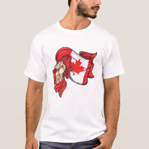 Eerste houder van de nationale vlag van Canada T-s T-shirt