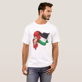 Eerste houder van de nationale vlag van Palestina  T-shirt (Voorkant volledig)