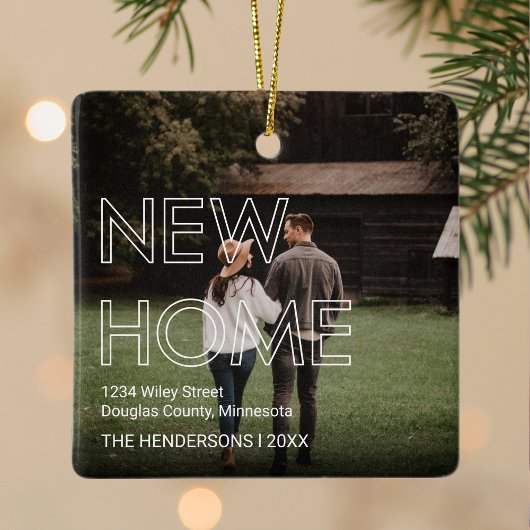 Eerste huis 2 Kerstfeest Keramisch Ornament