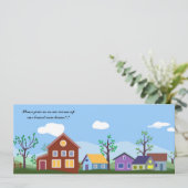 Eerste huis-aankondiging aankondiging (Staand voorkant)