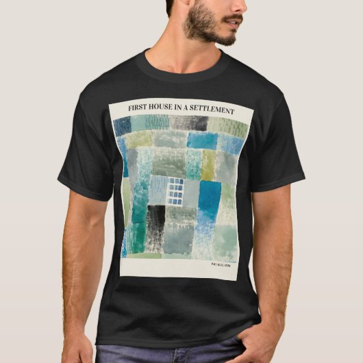 EERSTE HUIS IN EEN AFWIKKELING DOOR PAUL KLEE, Abs T-shirt (Voorkant)