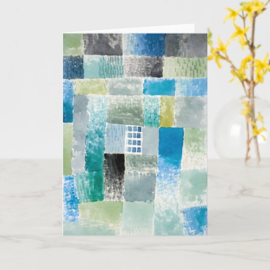 Eerste huis in een nederzetting - Paul Klee - Abst Kaart (Gele Bloem)