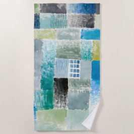 Eerste huis in een nederzetting - Paul Klee - Abst Strandlaken