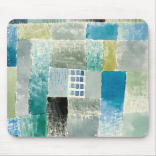 Eerste huis in een schikking (1926) door paul klee muismat