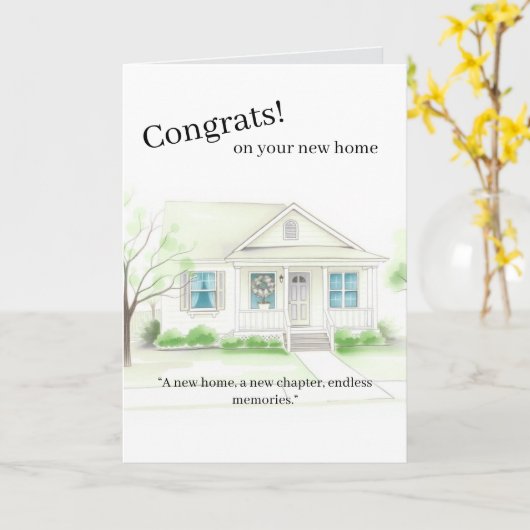 Eerste Huisaankoopkaart Kaart (Gele Bloem)