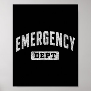 Eerste hulp afdeling Er Arts Verpleegkundige Poster