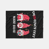 Eerste Hulp Afdeling Er Kerst Gnomes Nurs Fleece Deken (Voorkant (Horizontaal))