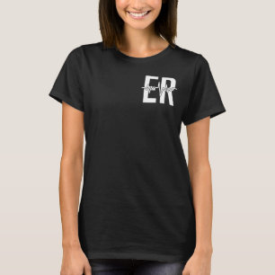 Eerste hulp afdeling ER Verpleegkundige voor + rug T-shirt
