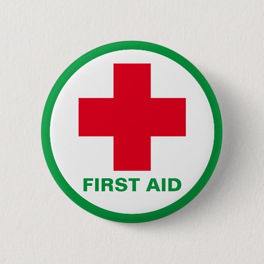 Eerste hulp - Ambulance, Help, dokter Ronde Button 5,7 Cm (Voorkant)